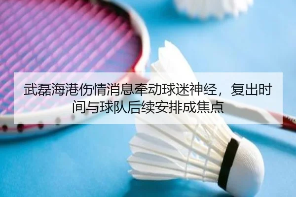 武磊海港伤情消息牵动球迷神经，复出时间与球队后续安排成焦点